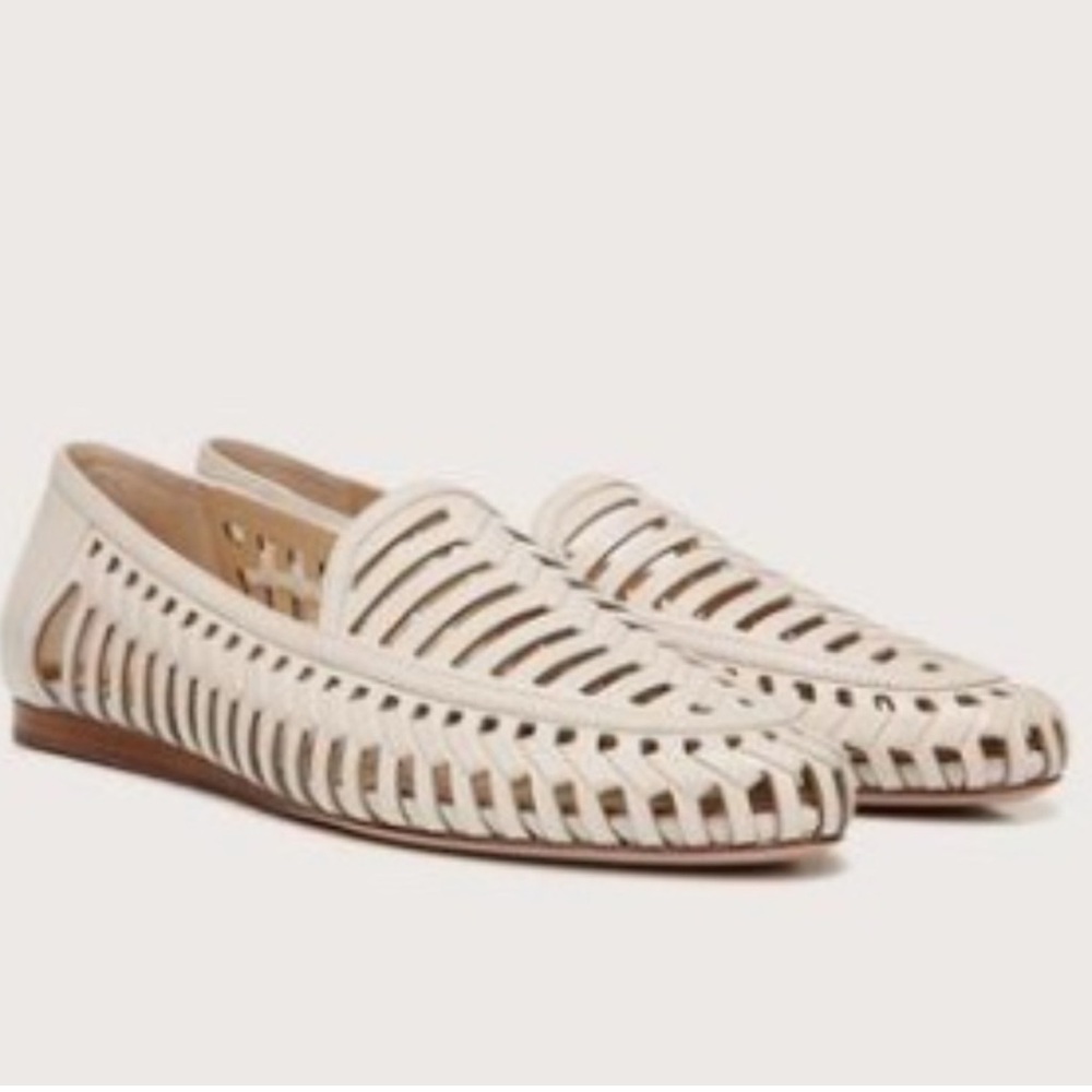 Veronica Beard   Greece woven leather flat | size 8